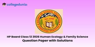 HP Board Class 12 2026 Human Ecology & Family Science Question Paper with Solution PDF : Download Here